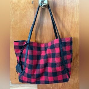J Jill Buffalo Plaid Bag